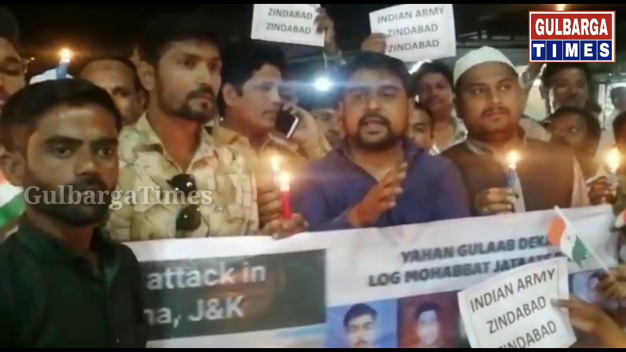 Pulwama Attack J&K Soldiers Candle March