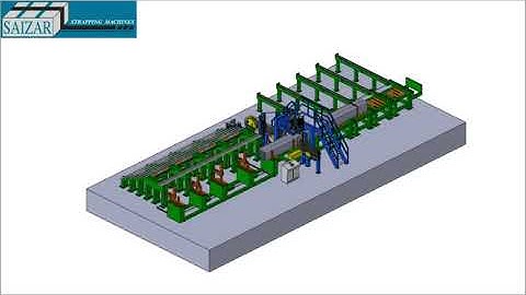 Automatic strapping machine with wood introduction system