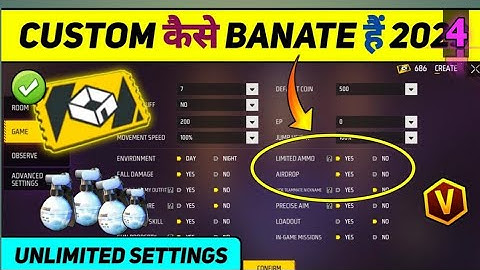 CUSTOM कैसे बनाते हैं 2024 | FREE FIRE CUSTOM KAISE BANATE HAI | HOW TO CREATE CUSTOM IN FREE FIRE ?
