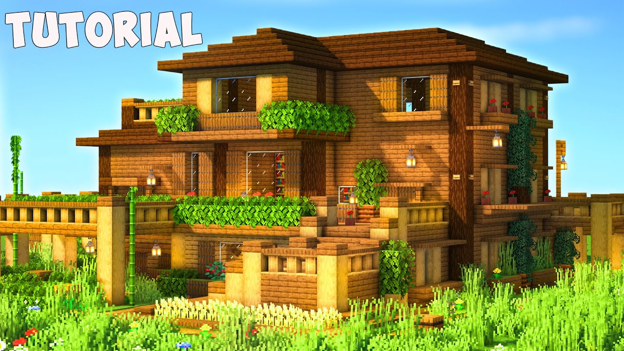 Build you a house to start a world in minecraft survival by