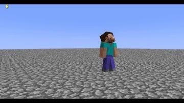 Minecraft Animation #1 ~ Steve walking