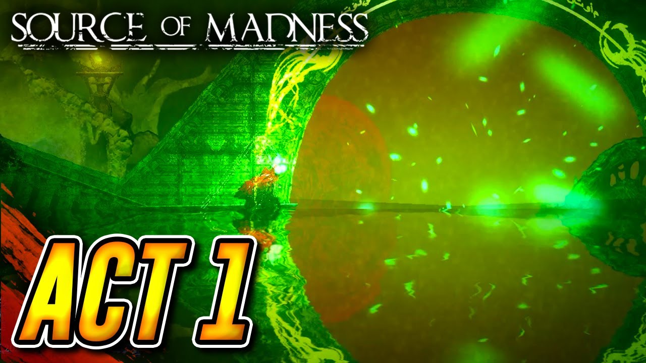 SOURCE OF MADNESS (METROID & CARRION LIKE): INSANE ENEMIES & BOSSES ACT 1 (NO DEATH)
