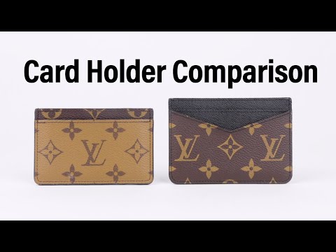 Louis Vuitton Monogram Card Holder Wallet Brown Black