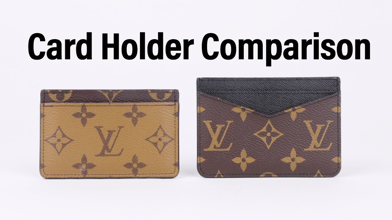 Louis Vuitton Card Holder in Monogram Reverse VS Neo Card Holder in  Monogram Macassar Canvas 