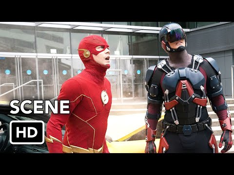 The Flash 8x01 &quot;Flash and Atom vs. Despero&quot; Scene (HD) Crossover Event