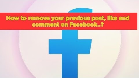 #Facebook_tips|| লাইক কমেন্ট ডিলিট করার নিয়ম!! How to delete Reactions in facebook ..!