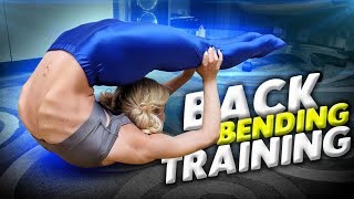Back Bending Training. Contortion Girl. Flexshow