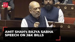 J&K Bill in Rajya Sabha: Amit Shah answers Oppn's questions, jibes | Full Speech
