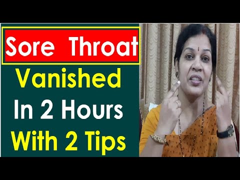 "Sore Throat (Throat Pain) Vanished in 2 Hours With These 2 Tips