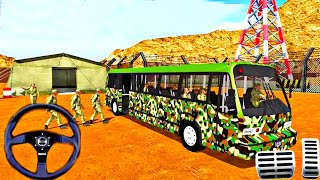 American Army Offroad Bus Driving Simulator - Military Coach Bus Game Android Gameplay screenshot 2