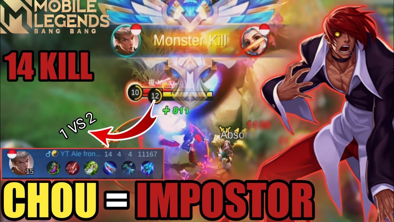 HOW TO CHOU USE IMMUNE CROWD CONTROL STUNER|GAMEPLAY CHOU IMMUNE||IMMUNE CHOU|CHOU MOBILE LEGEND2021