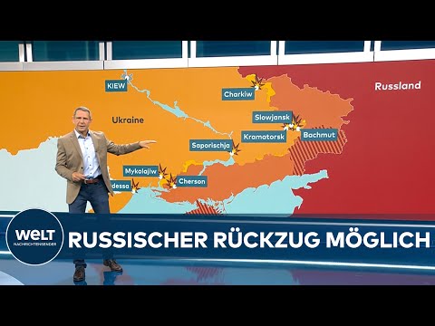 PUTINS-KRIEG: Ukrainische Gegenoffensive rollt an - Kessel bei Cherson geschlossen | WELT Analyse