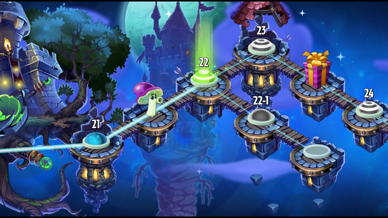 Прохождение тяжёлых темных веков 21 и неудача 22 уровня - сложный PvZ Gardenless