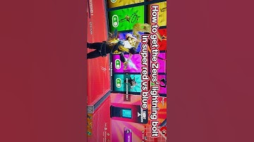 How to get the Zeus lightning bolt in super red vs blue #shorts