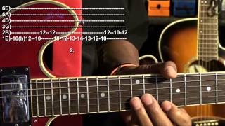 Video thumbnail of "B.B. King THE THRILL IS GONE Style Guitar Solo Lesson @EricBlackmonGuitar"