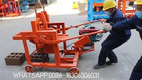 QMJ2-45 mobile diesel engine block making machine