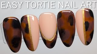 HOW TO DO TORTOISE SHELL NAIL ART - THE EASY WAY!