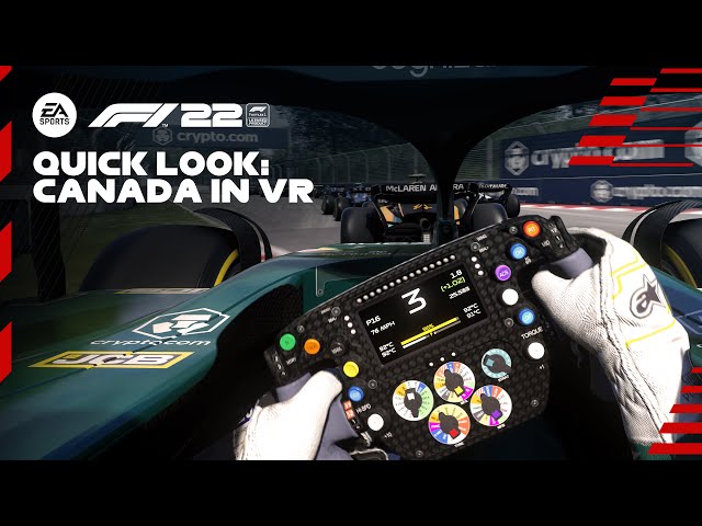 How F1 22 looks in VR (G2 through lens) 