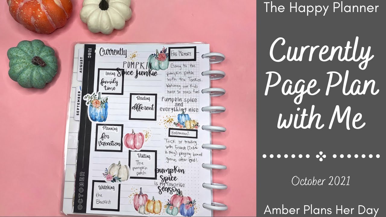 Currently Page Plan with Me | Classic Happy Planner | October 2021