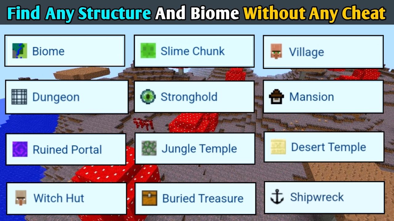How To Find Any Structure And Biome In Minecraft Without Using Creative