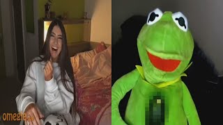 Kermit's showing off his zucch on Omegle