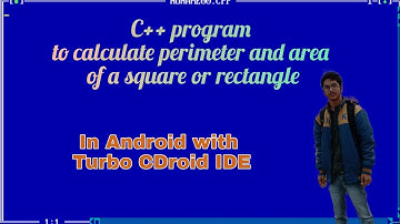C++ Program to find Perimeter and Area of a Square or Rectangle