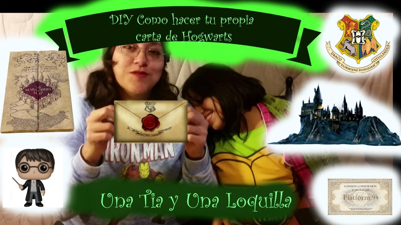 Diy Como hacer tu carta de Hogwarts - YouTube
