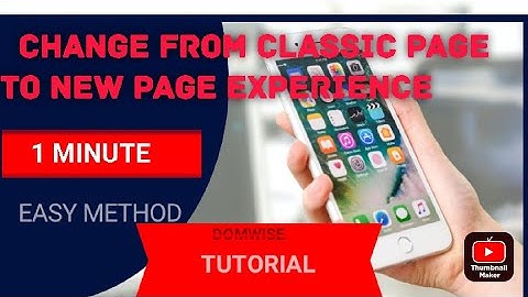 How to change your Facebook Classic Page to New Page Experience #easy #tutorial