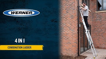 Setting up a Werner 4 in 1 combination ladder