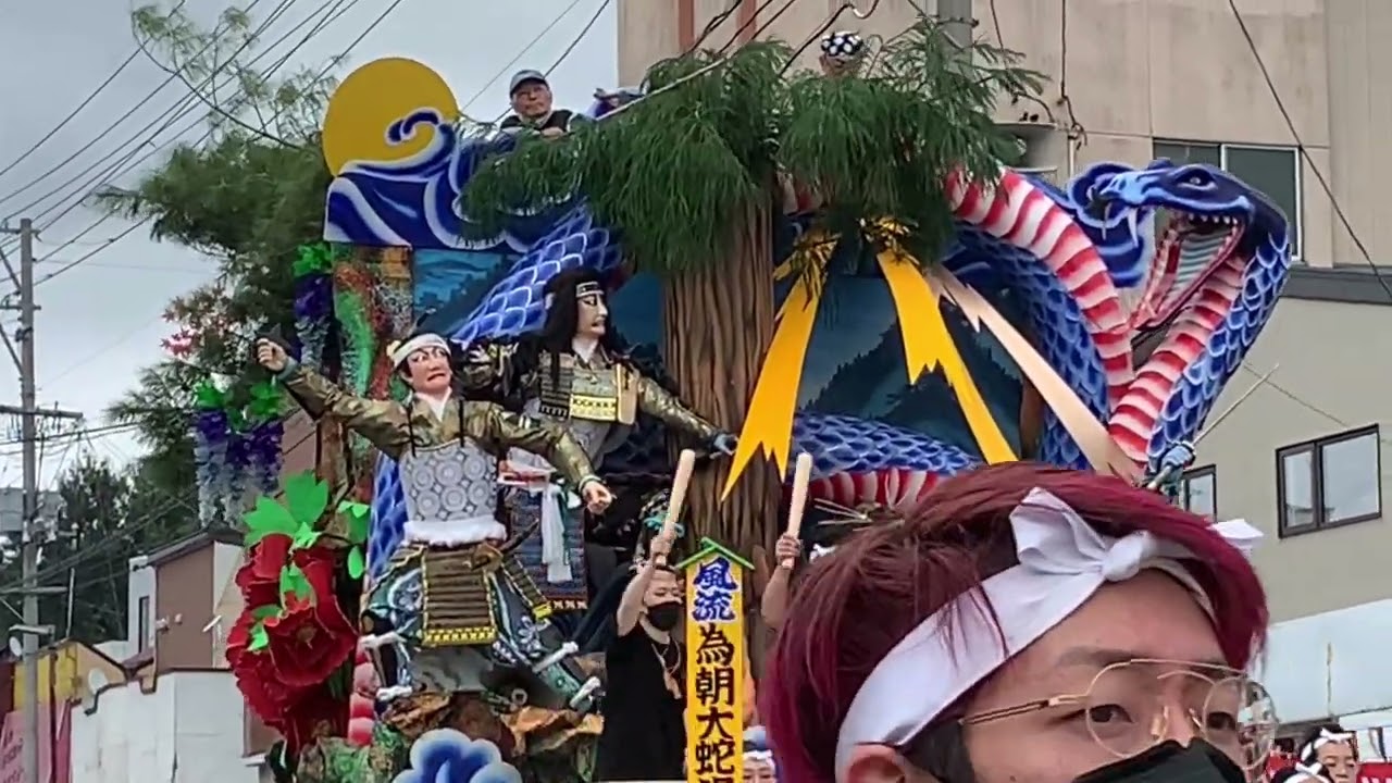 二戸祭り2022年　山車運行3日目・喧嘩太鼓