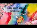 Easy landscape painting idea || that you just make in 3 minute ☺️#shorts#trending