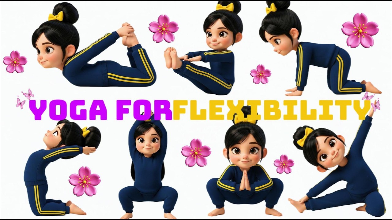 Kids Yoga in 5 Minutes! Stretch Tired Legs & Boost Flexibility Fast 🧘‍♀️✨