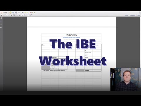The IBE Worksheet: The tool you can use to gain powerful insight into your personal finances.