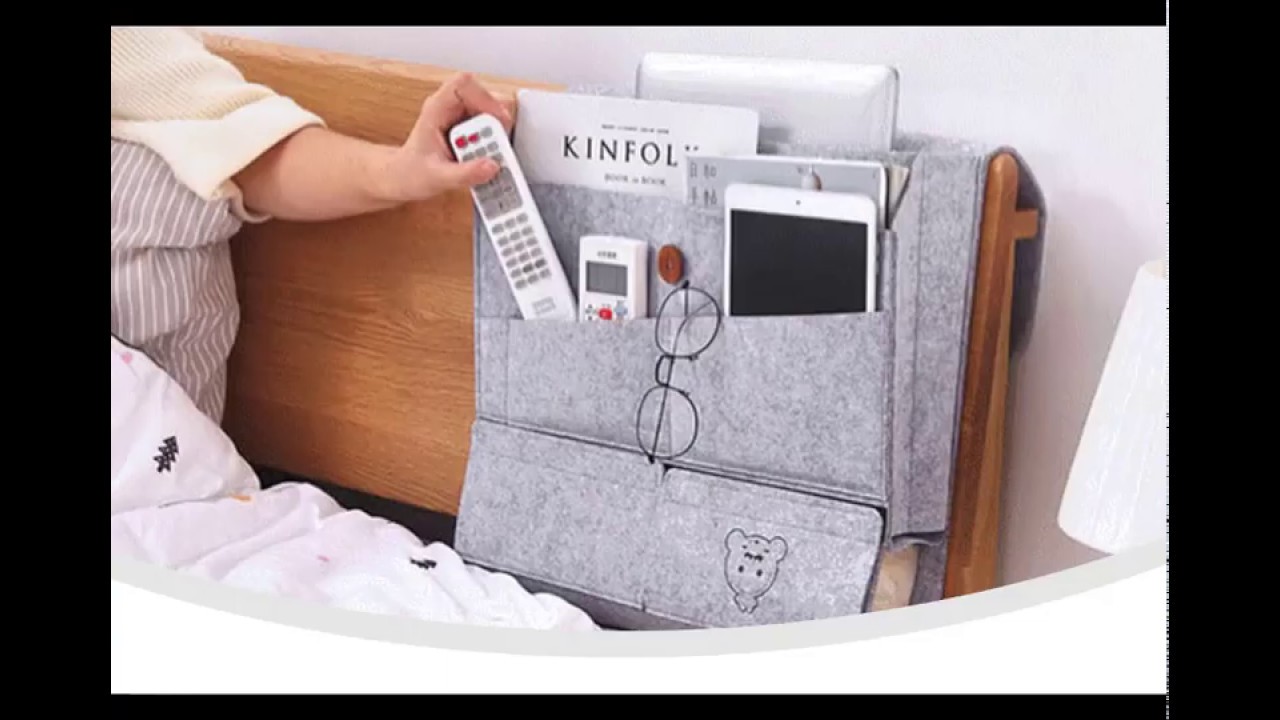 Hanging Bedside Organizer - YouTube
