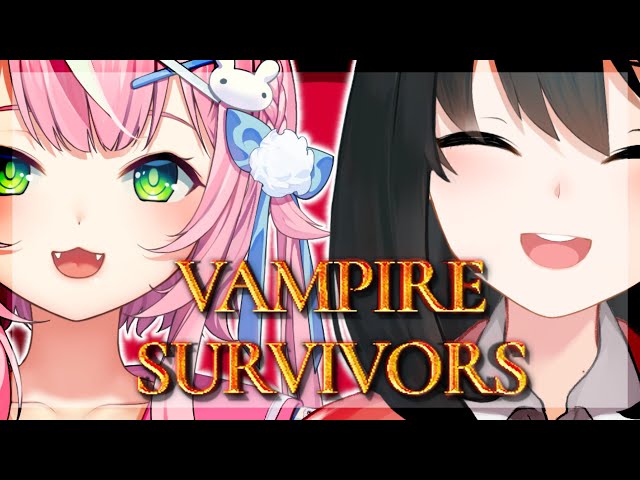 【 Vampire Survivors 】#はるナリ 協力してプレイできるんだって！【小野町春香/ヤン・ナリ】のサムネイル