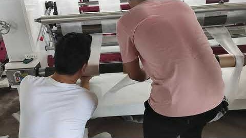 Automatic slitting and rewinding machine (Debug and operation video 4)
