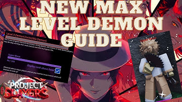 NEW MAX LEVEL DEMON GUIDE!?!? [ Project Slayers Update 1.5] [GIVEAWAY]
