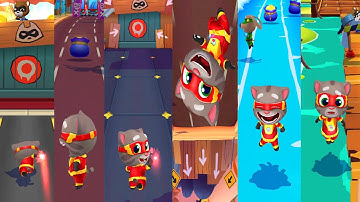 TALKING TOM HERO DASH - HERO TOM REVERSE RUNNING IN ALL CHARACTER