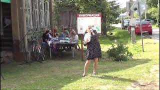 Птица счастья! Волонтёр культуры Валерия Фёдорова на Дне деревни Носырёво Павлово -  Посадский г. о.