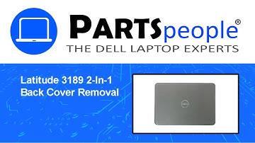 Dell Latitude 3189 2-In-1 (P26T001) Back Cover How-To Video Tutorial