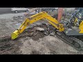 Миниэкскаватор Yanmar B07 в работе