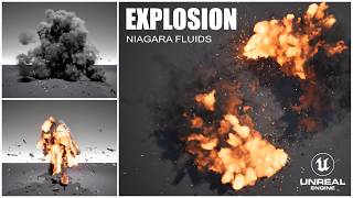 Explosion - Niagara Fluids | Unreal Engine 5.7+