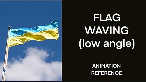 A Flag Waving on a Flagpole - video reference for animators