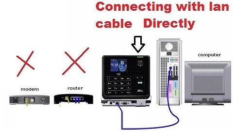 How to Connect Biometric Device to Pc Without Router/Modem Urdu/Hindi