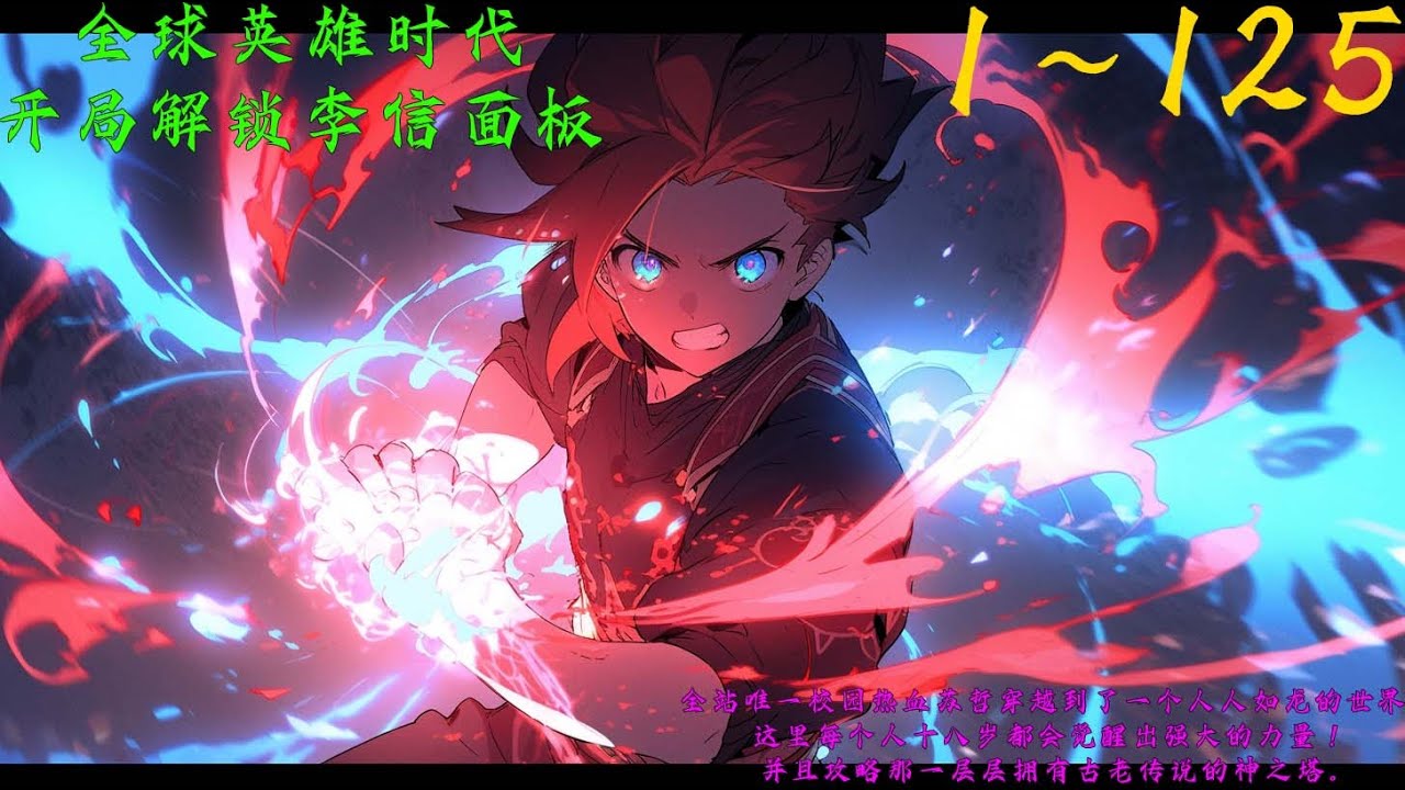 【原创】全球英雄时代：开局解锁李信面板  EP1~125全站唯一校园热血苏哲穿越到一个人人如龙的世界。这里每个人十八岁都会觉醒出强大的力！#爽文  #穿越#小說推文#玄幻小說  #无敌 #无敌流#系统