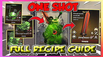 The Forge How To Make THE BEST ONE SHOT BUILD RECIPE Fast + Full Guide! (CODES)