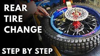 How to Change your Rear Tire - Moto Trials Tubeless 