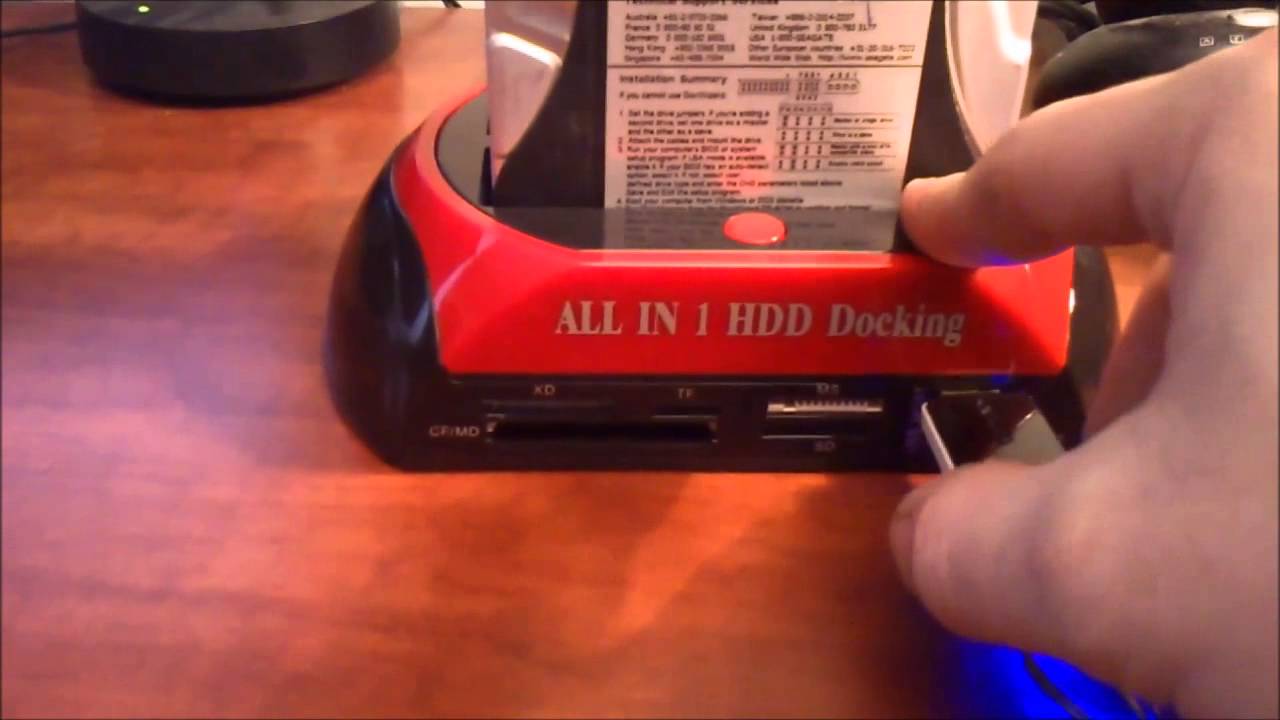 All-in-1 Dual HDD Docking Station - unpacking a shorter -