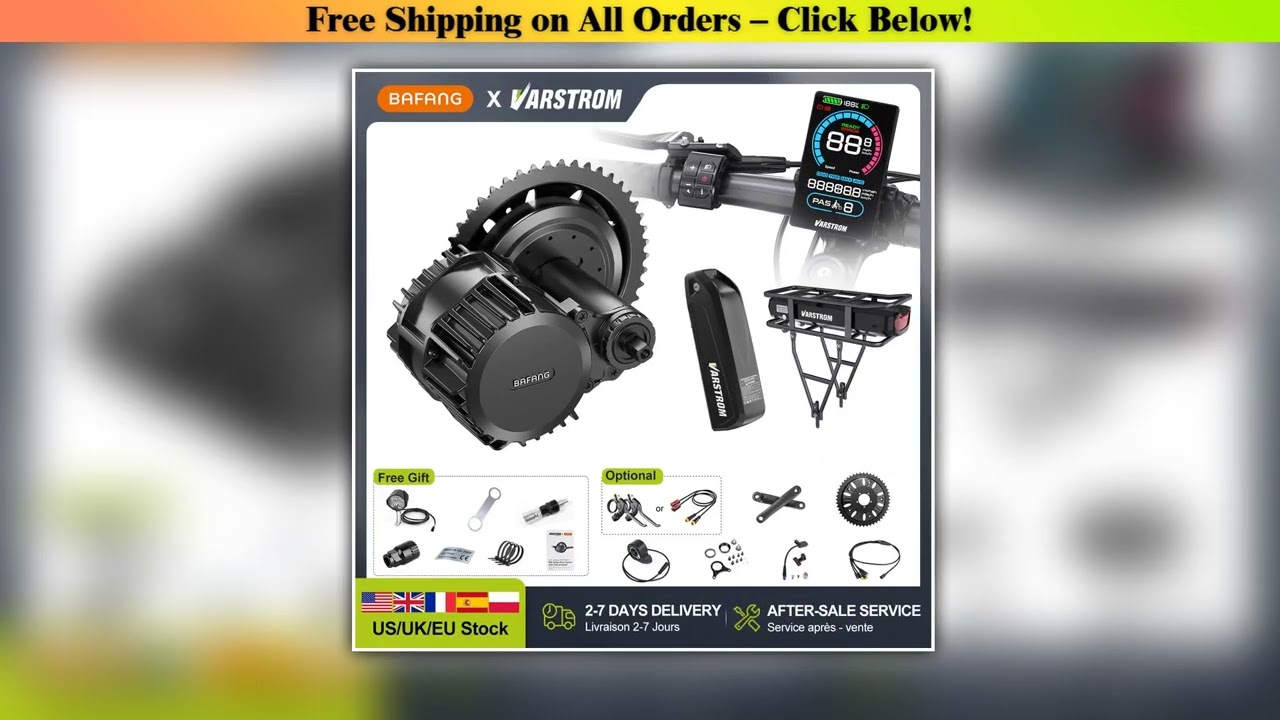 BAFANG 750W 1000W 250W BBS02B BBSHD BBS01B Mid Drive Motor Electric Bike Conversion kits Ebike