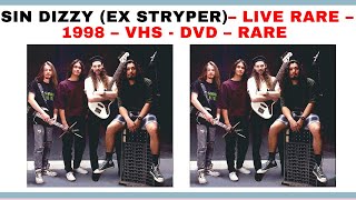 SIN DIZZY (Ex Stryper)– LIVE RARE – 1998 – VHS - DVD – RARE